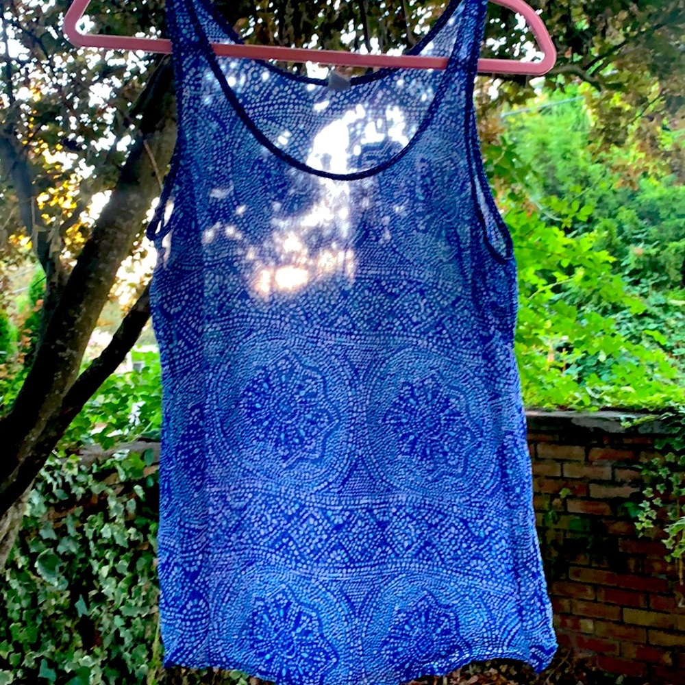 Sheer blue blouse